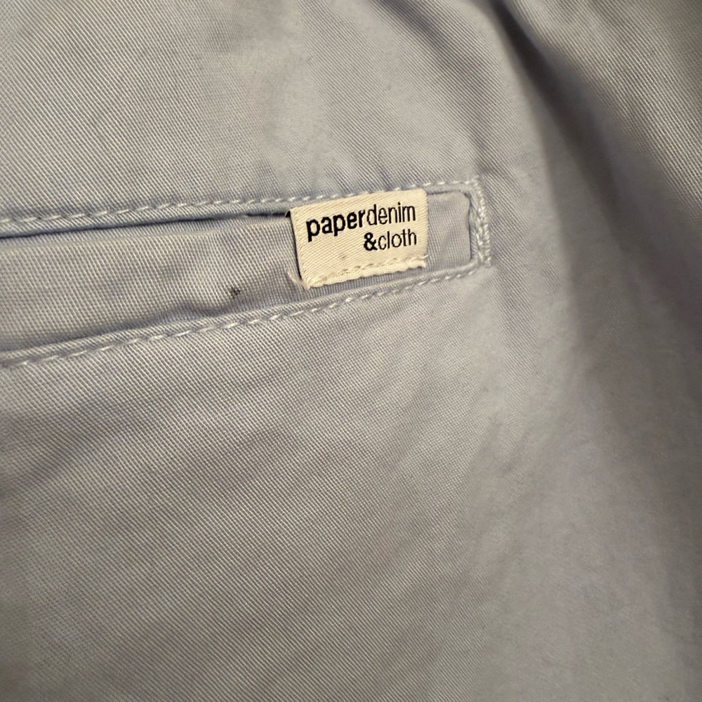 Paper Denim & Cloth Men's NWT Size XL Light Blue Polo Flat Front s Classic Fit. - Picture 10 of 16